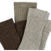 Set van 3 paar sokken - 3-pack rib socks soft grey / ment / brown 